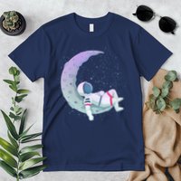 Relaxing Astronaut On The Moon Premium T-Shirt