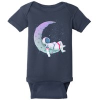 Relaxing Astronaut On The Moon Baby Bodysuit