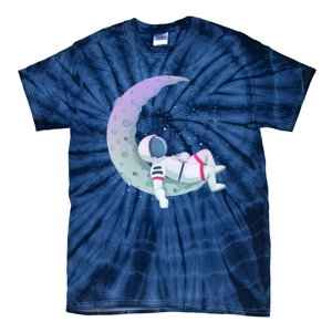 Relaxing Astronaut On The Moon Tie-Dye T-Shirt