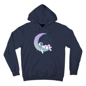 Relaxing Astronaut On The Moon Tall Hoodie