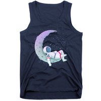 Relaxing Astronaut On The Moon Tank Top