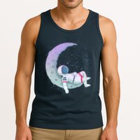 Relaxing Astronaut On The Moon Tank Top