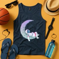 Relaxing Astronaut On The Moon Tank Top