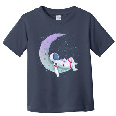 Relaxing Astronaut On The Moon Toddler T-Shirt