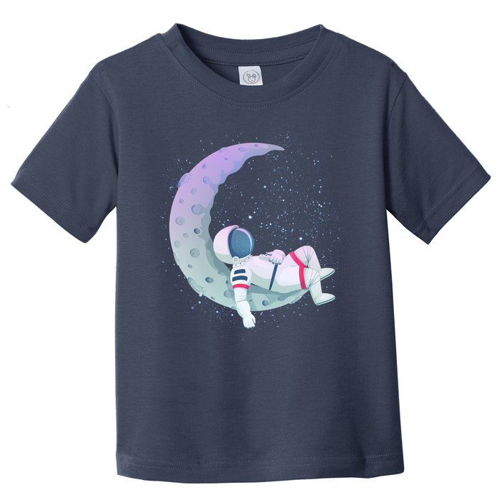 Relaxing Astronaut On The Moon Toddler T-Shirt
