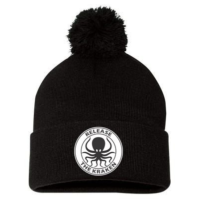 Release The Kraken Pom Pom 12in Knit Beanie