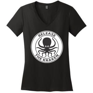 Release The Kraken Women's V-Neck T-Shirt