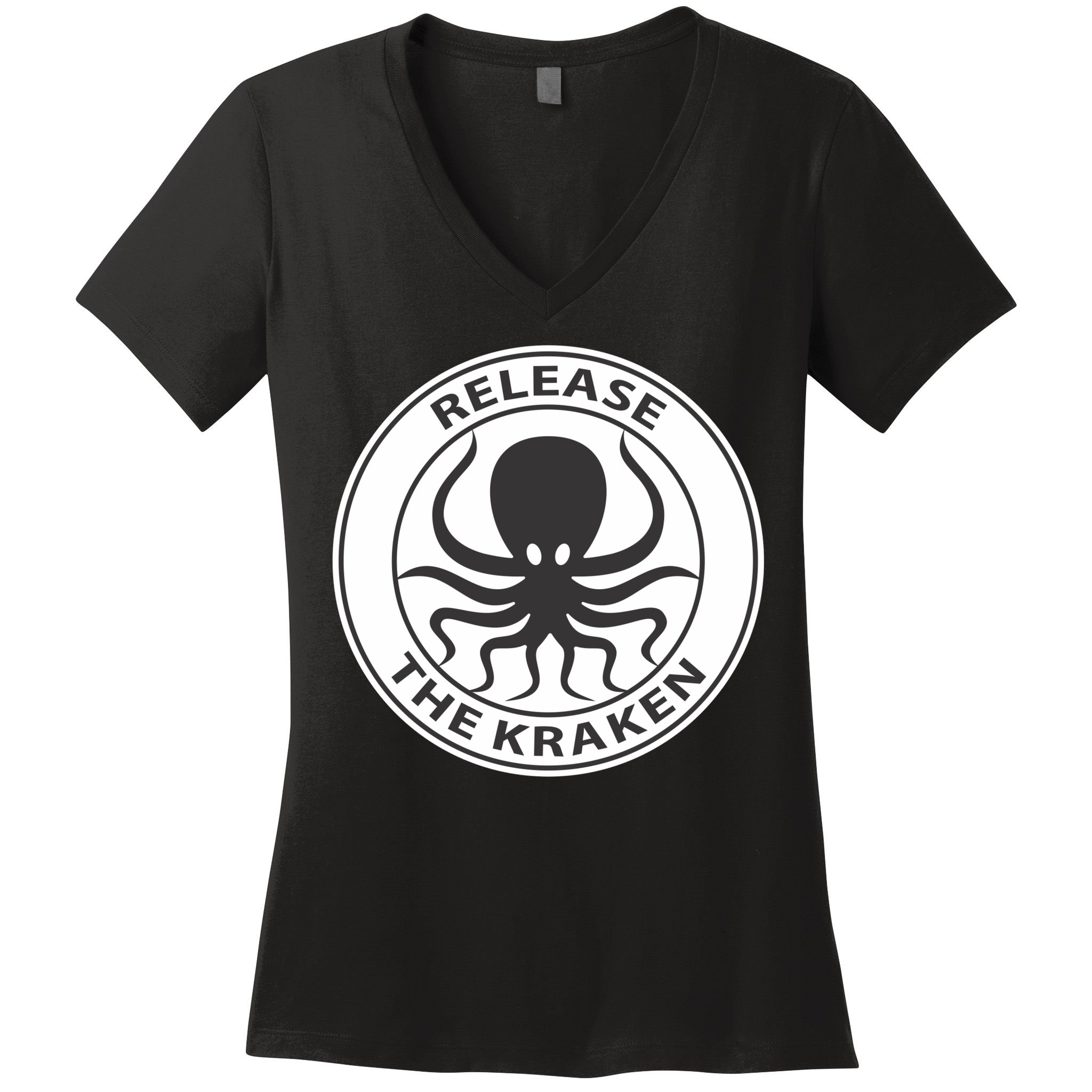 Release The Kraken Women's V-Neck T-Shirt