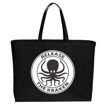 Release The Kraken Cotton Canvas Jumbo Tote