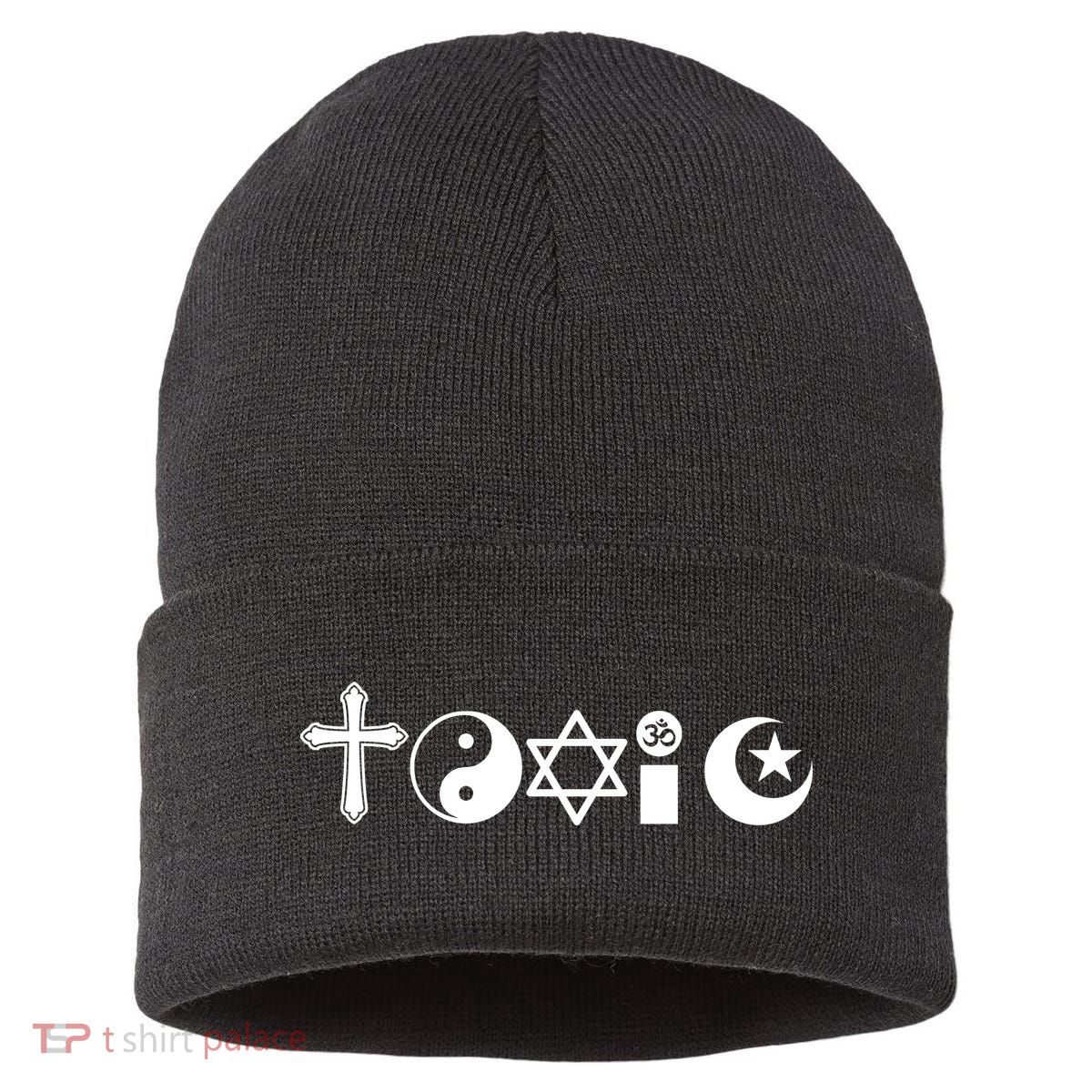 Religion Is Toxic Sustainable Knit Beanie