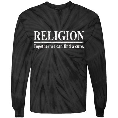 Religion Together We Can Find A Cure Tie-Dye Long Sleeve Shirt