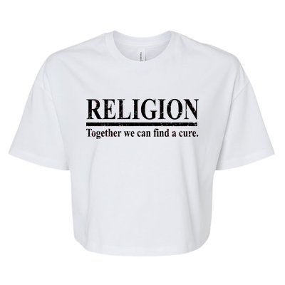 Religion Together We Can Find A Cure Bella+Canvas Jersey Crop Tee