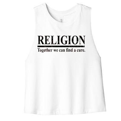 Religion Together We Can Find A Cure Women's Racerback Cropped Tank