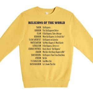 Religions Of The World Premium Crewneck Sweatshirt