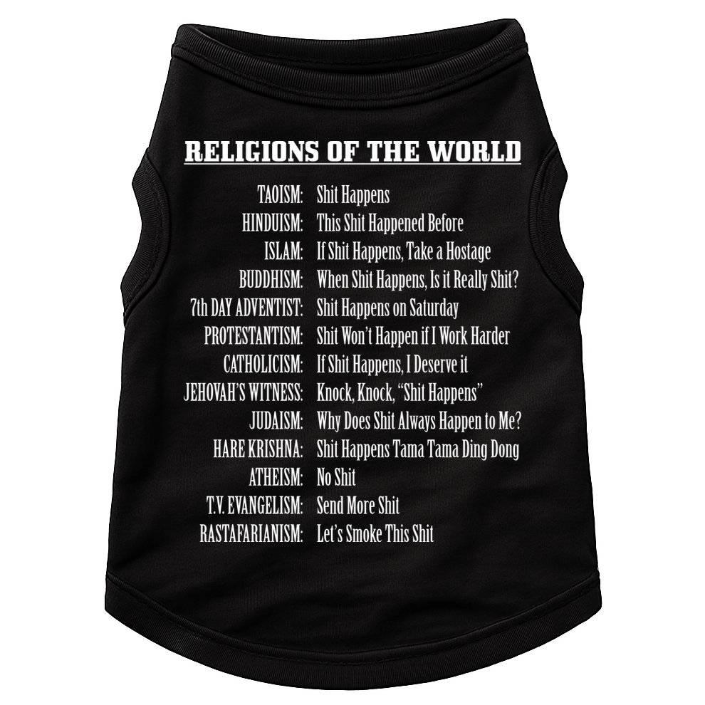 Religions Of The World Doggie Tank