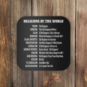 Religions Of The World Coaster