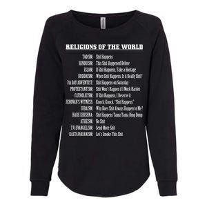 Religions Of The World Womens California Wash Sweatshirt