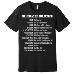 Religions Of The World Premium T-Shirt