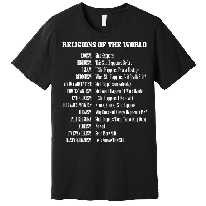 Religions Of The World Premium T-Shirt