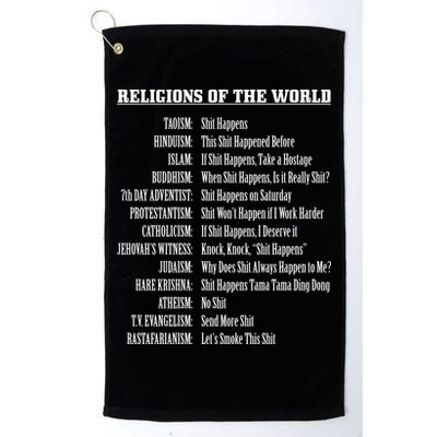 Religions Of The World Golf Towel