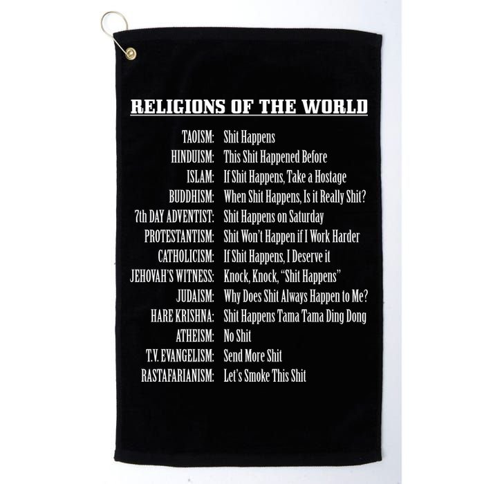Religions Of The World Golf Towel