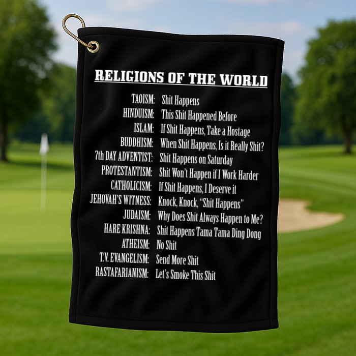 Religions Of The World Golf Towel