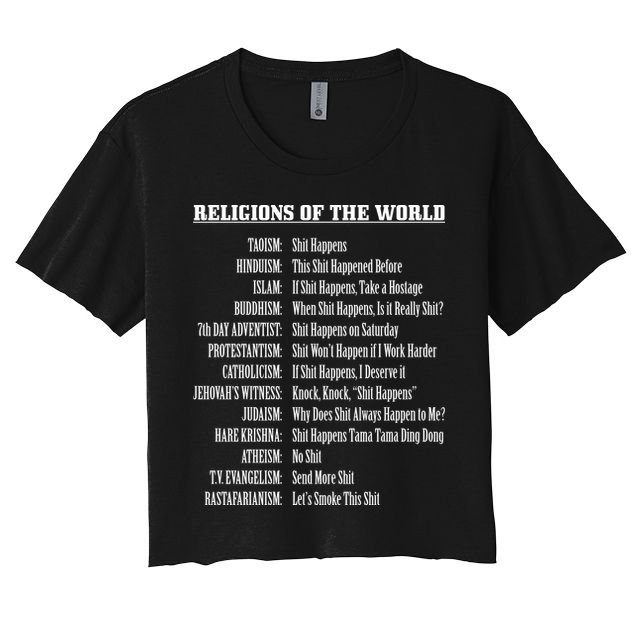 Religions Of The World Crop Top