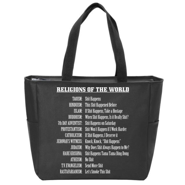 Religions Of The World Zip Tote Bag