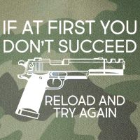 Reload and Try Again Funny Gun Legacy Tie Dye Trucker Hat