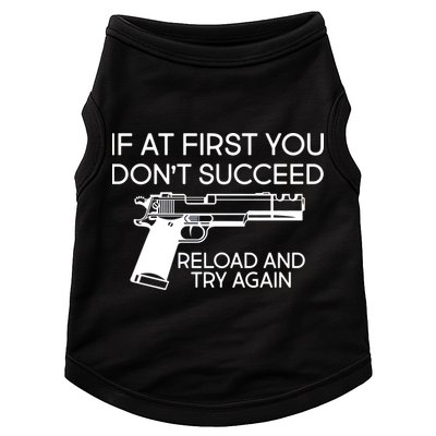 Reload and Try Again Funny Gun Doggie Tank