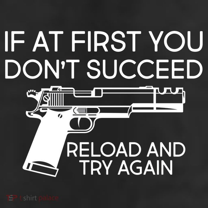 Reload and Try Again Funny Gun Adult Drive Performance Visor