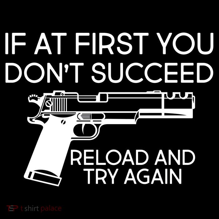 Reload and Try Again Funny Gun Sustainable Knit Beanie