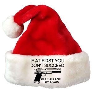 Reload and Try Again Funny Gun Premium Christmas Santa Hat