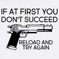 Reload and Try Again Funny Gun Garment-Dyed Sweatshirt