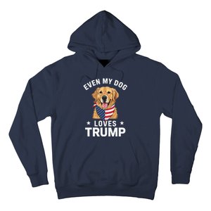 Retriever Even My Dog Loves Trump Usa Flag Bandana Hoodie