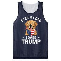 Retriever Even My Dog Loves Trump Usa Flag Bandana Mesh Reversible Basketball Jersey Tank