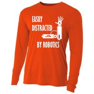 Robotical Engineering Mechanics Electronic Meaningful Gift Cooling Performance Long Sleeve Crew