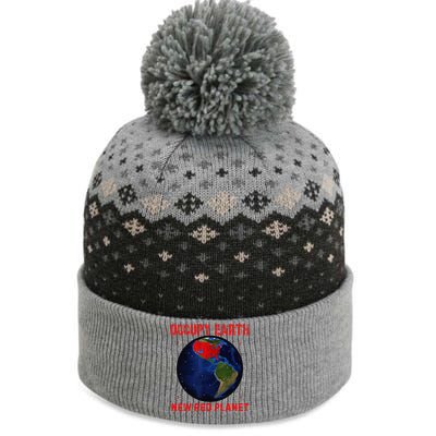 Red Electoral Map 2024 Planet Occupy Earth 2024 Trump The Baniff Cuffed Pom Beanie