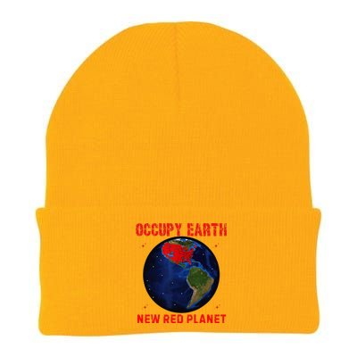 Red Electoral Map 2024 Planet Occupy Earth 2024 Trump Knit Cap Winter Beanie