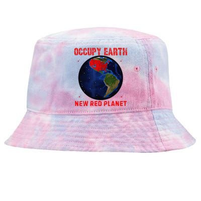 Red Electoral Map 2024 Planet Occupy Earth 2024 Trump Tie-Dyed Bucket Hat