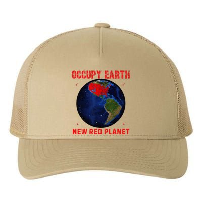 Red Electoral Map 2024 Planet Occupy Earth 2024 Trump Yupoong Adult 5-Panel Trucker Hat