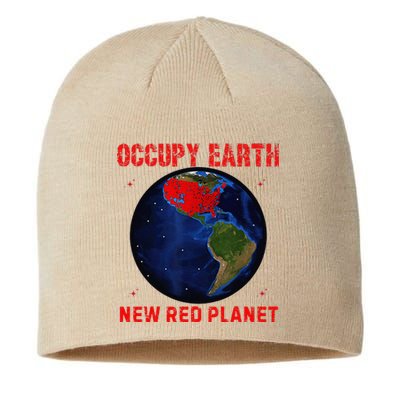 Red Electoral Map 2024 Planet Occupy Earth 2024 Trump Sustainable Beanie