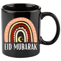 Rainbow Eid Mubarak Gift For Ramadan Mubarak 11oz C Handle Ceramic Mug
