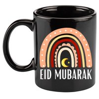 Rainbow Eid Mubarak Gift For Ramadan Mubarak 11oz C Handle Ceramic Mug