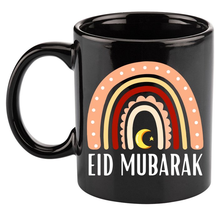 Rainbow Eid Mubarak Gift For Ramadan Mubarak 11oz C Handle Ceramic Mug