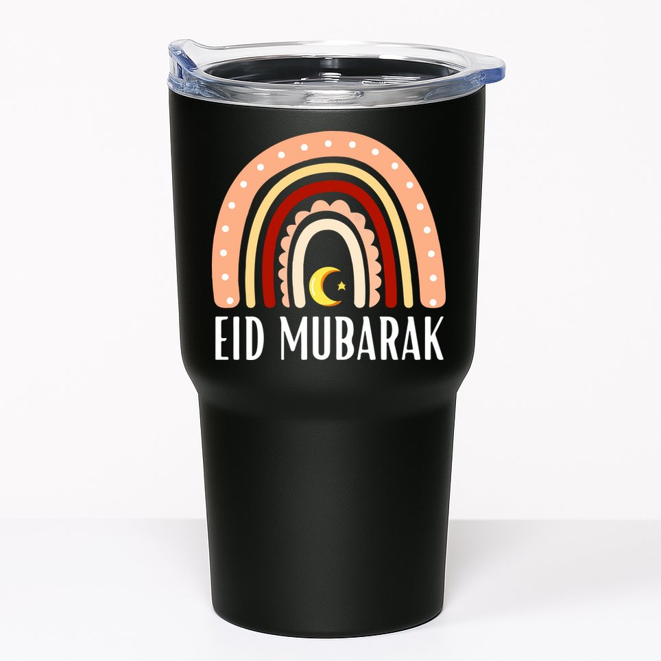 Rainbow Eid Mubarak Gift For Ramadan Mubarak Tumbler