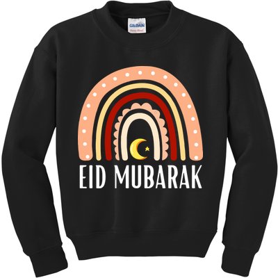 Rainbow Eid Mubarak Gift For Ramadan Mubarak Kids Sweatshirt
