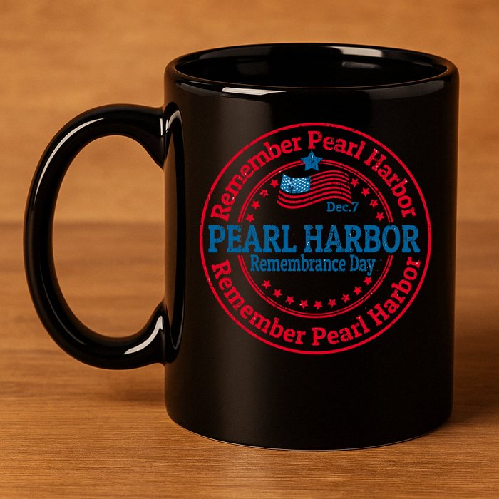 Remeber Pearl Harbor 11oz C Handle Ceramic Mug