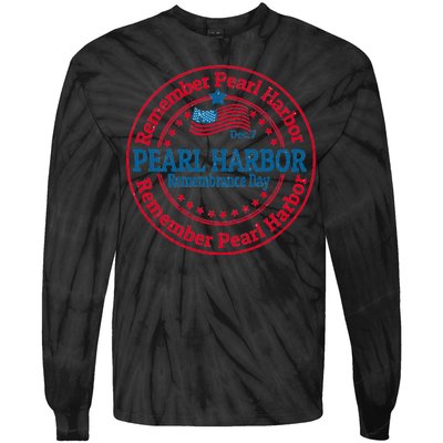 Remeber Pearl Harbor Tie-Dye Long Sleeve Shirt