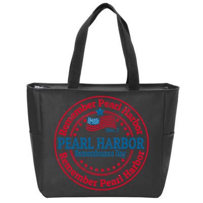 Remeber Pearl Harbor Zip Tote Bag